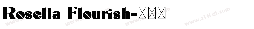 Rosella Flourish字体转换